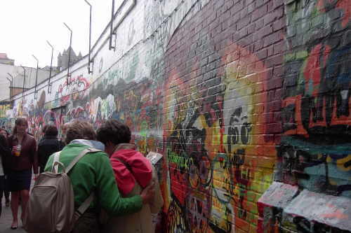 Stadtfhrung: Gent hat eine Gasse fr Graffitiknstler reserviert