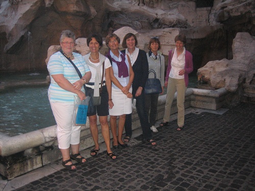 Trevi-Brunnen mit Banausen