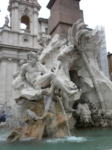 Piazza Navona: Fontana die Quattro Fiumi