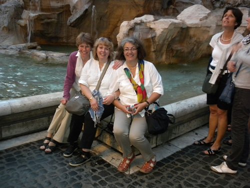 Trevi-Brunnen mit Banausen