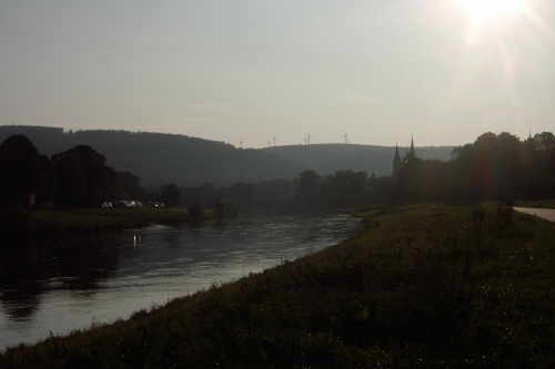 Abendspaziergang entlang der Weser